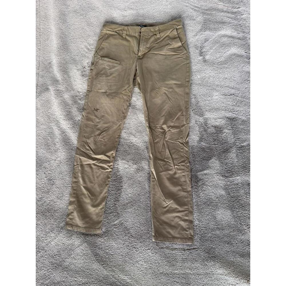 Arc'teryx Brown Chino Pants with Logo Embroidery
